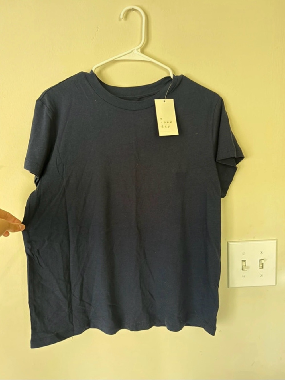 a new day Men's Navy Short Sleeve Crew Tee